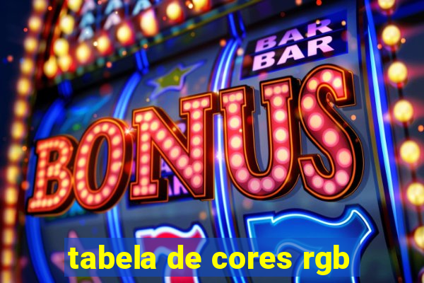 tabela de cores rgb